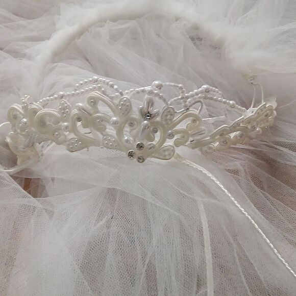 Alfred Angelo 1774NT Ivory  HiLo Lace Wedding Dress and wedding veil  Sz 18 - Picture 14 of 15